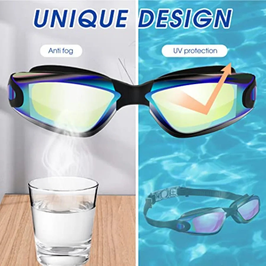 Swim Goggles for Adults Anti Fog Silicone No Leaking