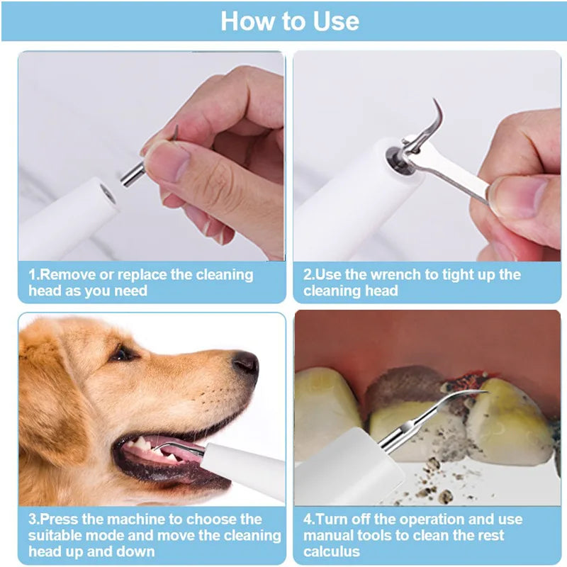 Ultrasonic Dog Toothbrush Dental Cleaning Kit