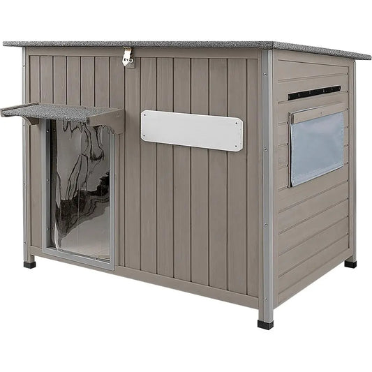Weatherproof Outdoor Wooden Dog House