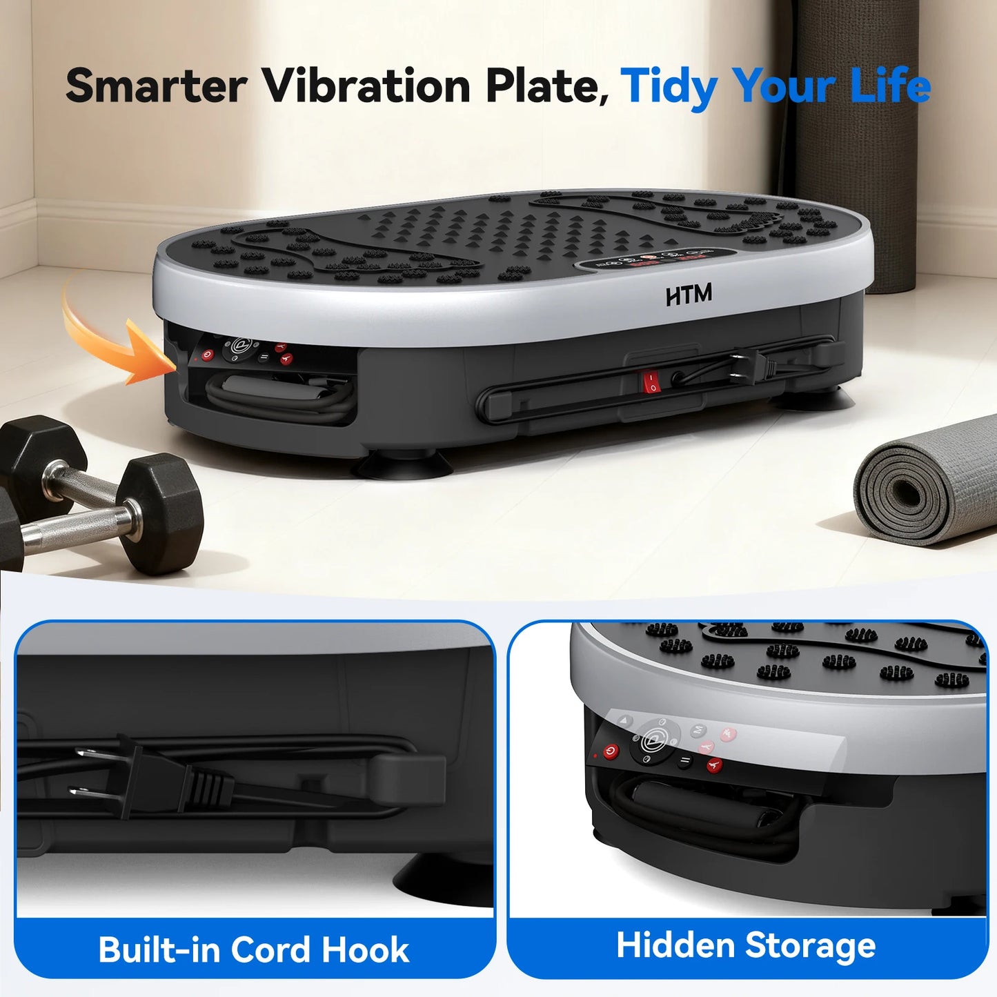 HTM Vibration Plate With Adjustable Speed 110V Home Fitness