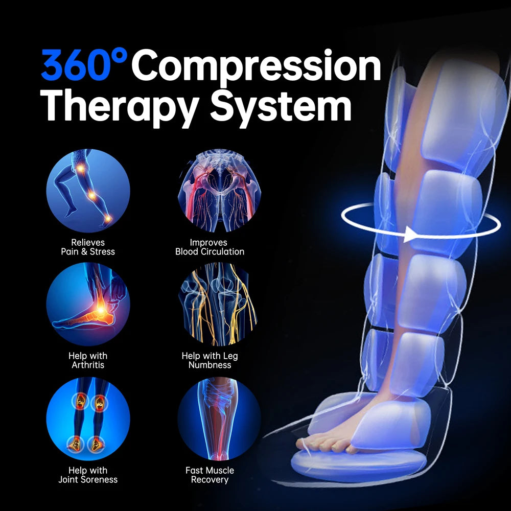 Heyelax Air Compression Leg Massager For Recovery