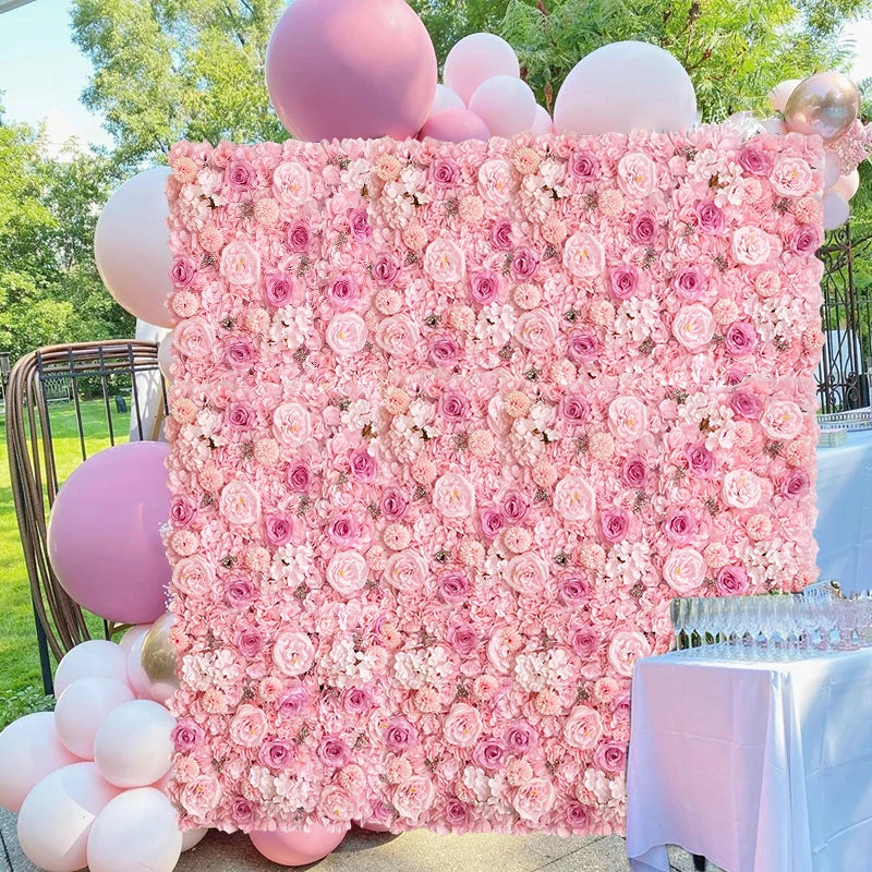MEIHON Silk Rose Wall Backdrop for Weddings and Baby Showers