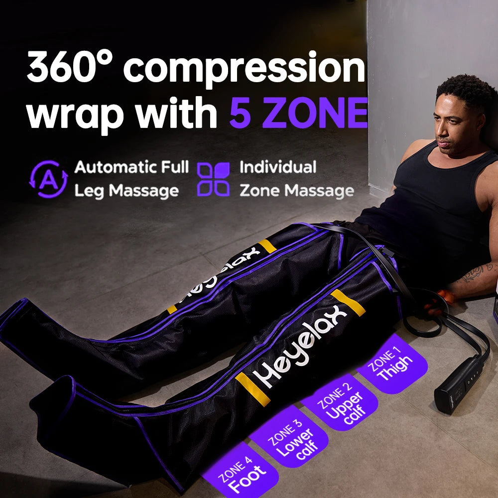 Heyelax Leg Compression Massager For Muscle Recovery
