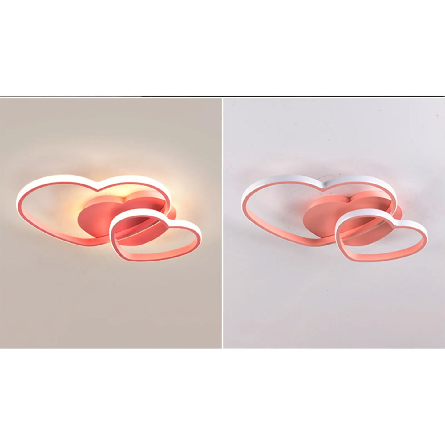 Heart Shape LED Ceiling Light 42W Dimmable with Remote