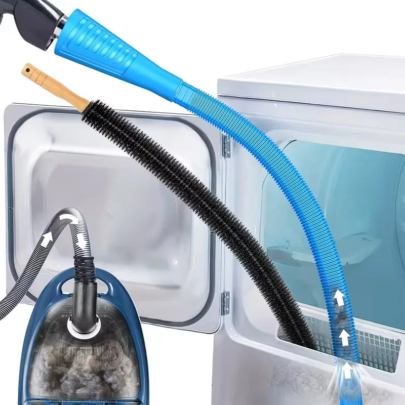 Dryer Vent Cleaning Kit With Velvet Brush And Vacuum Hose