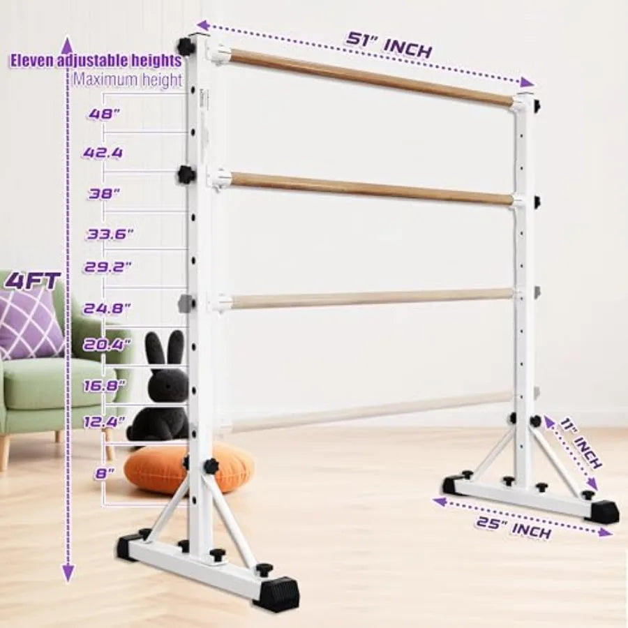 Adjustable Ballet Barre Portable Dance Bar Balance Workout