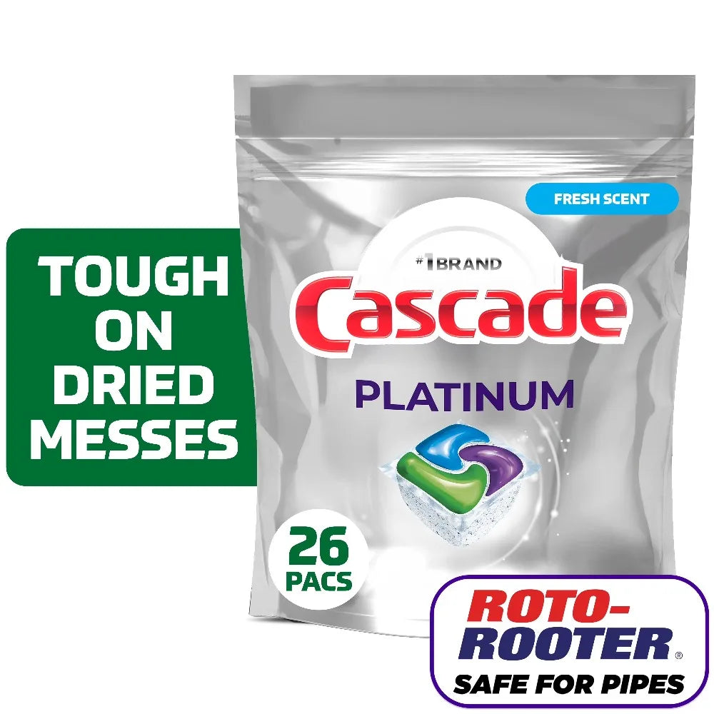 Platinum Dishwasher Pods Fresh Scent 26 Count