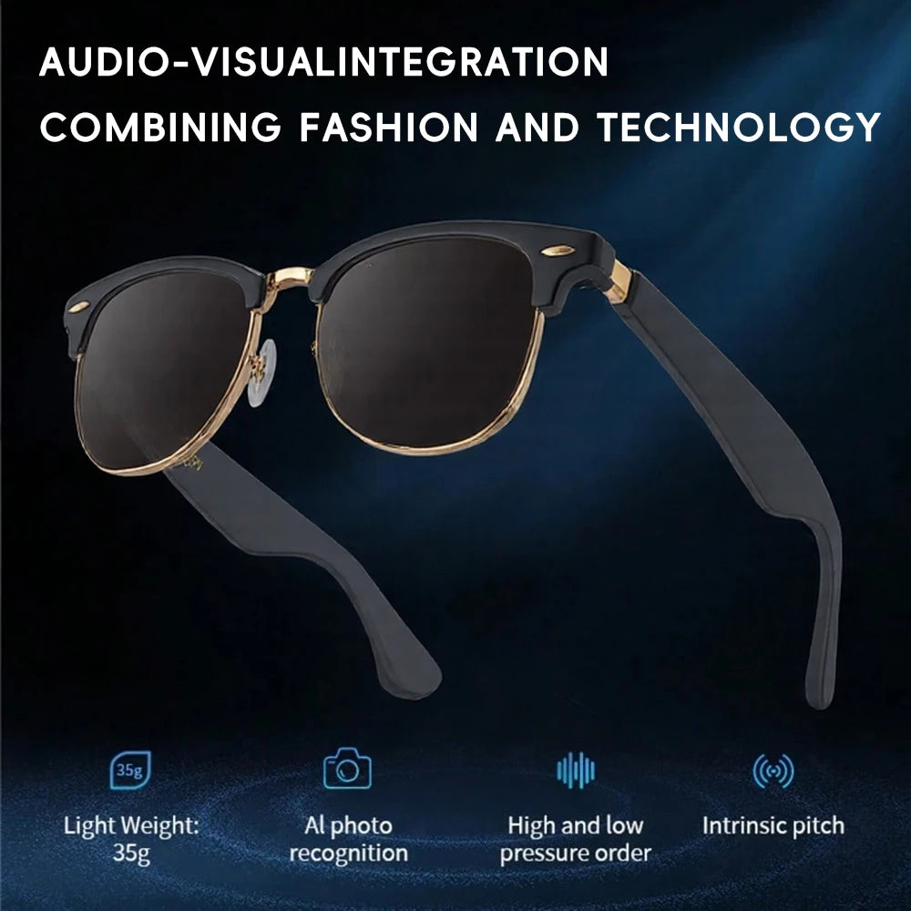 Smart Audio Glasses With Built In Speakers And Voice Control