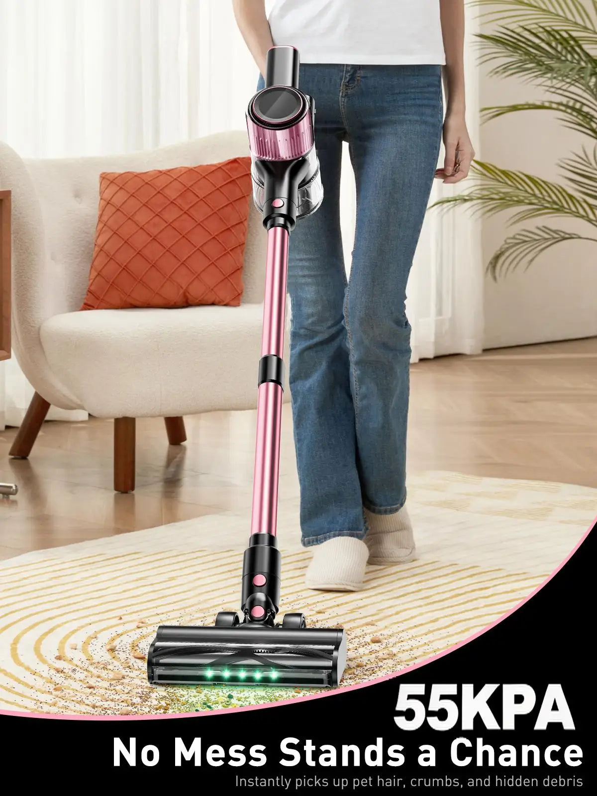 SUXIANGVAC Cordless Vacuum Cleaner 55Kpa 500W 45min 10 In 1