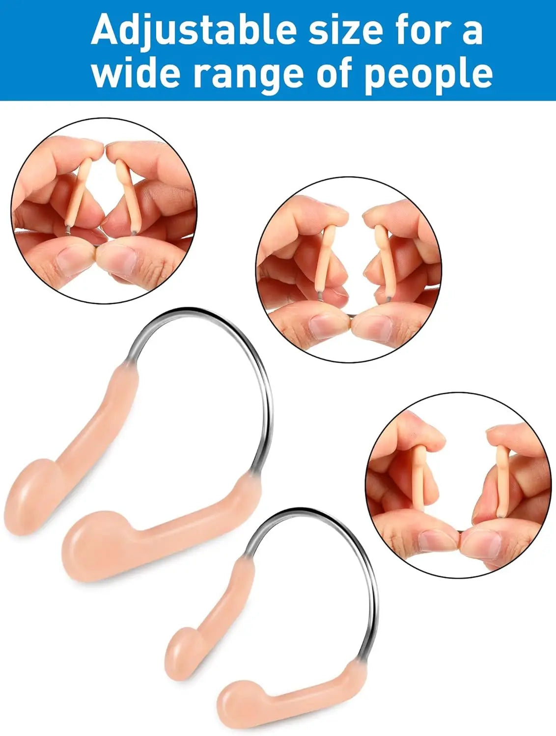 Swim Nose Clip Set 12 Pack Adjustable Silicone Waterproof