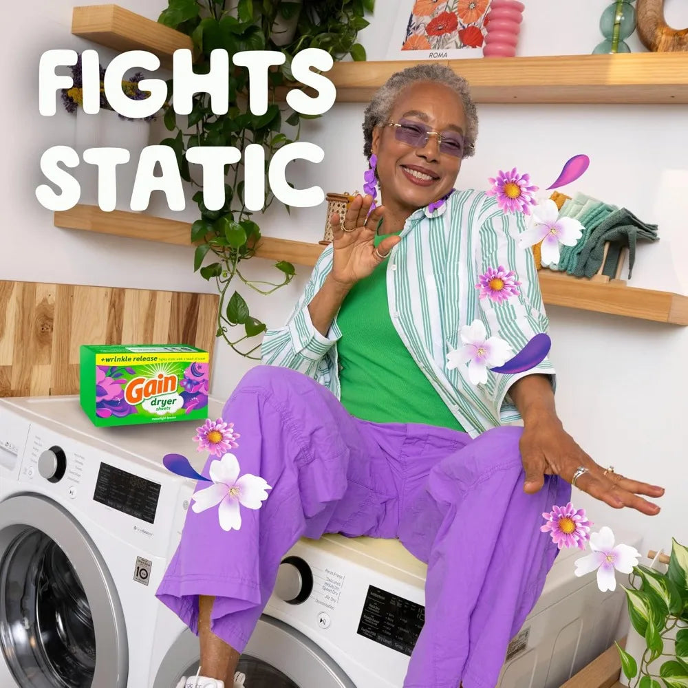 Moonlight Breeze Fabric Softener Dryer Sheets