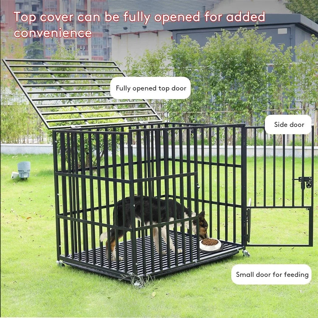Bingopaw Heavy Duty Metal Dog Crate With Locks