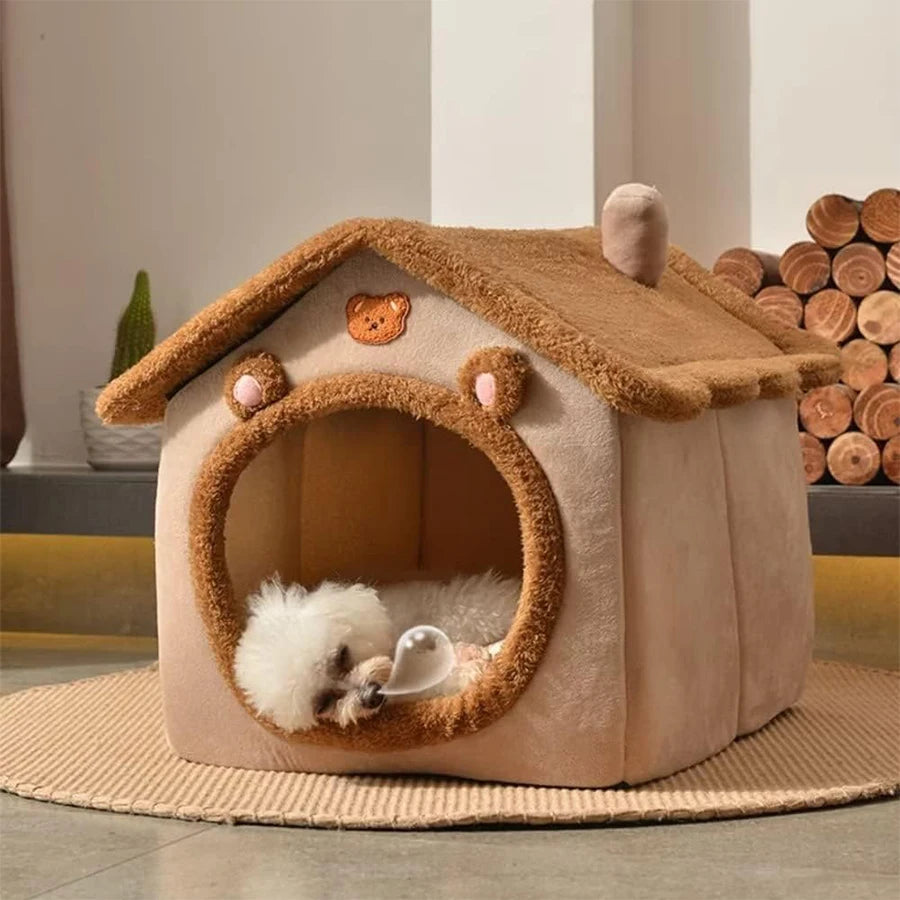Foldable Pet House For Small Dogs And Cats Bed Cave