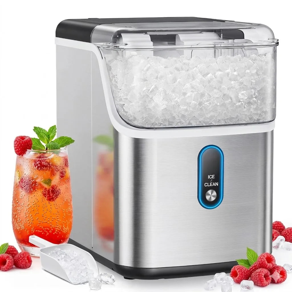 Philergo 33 Lbs Nugget Ice Maker Countertop Self Cleaning