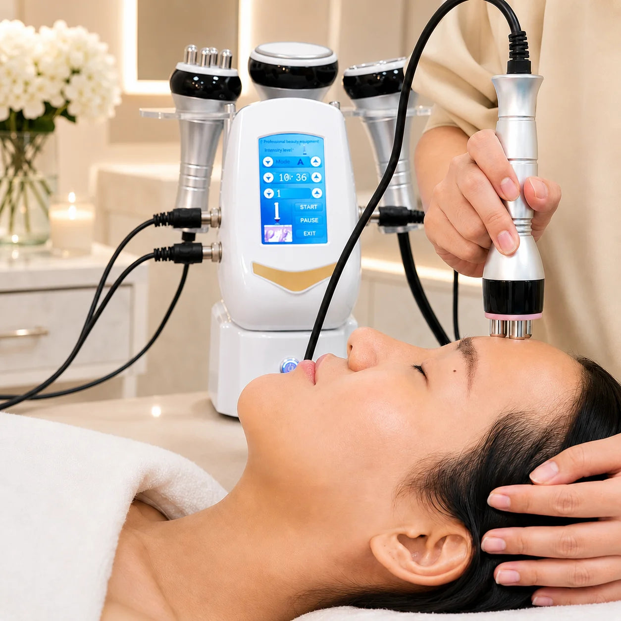 Beemyi Cavitation Machine With Massage Handles For Home