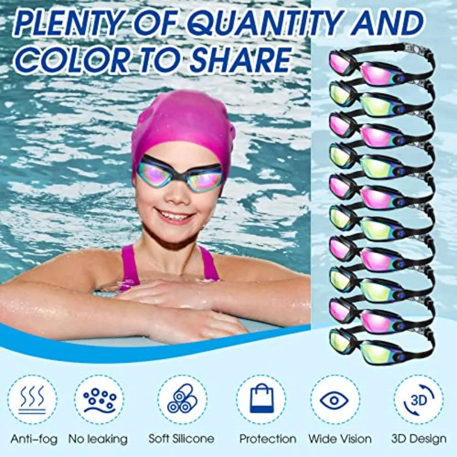 Swim Goggles for Adults Anti Fog Silicone No Leaking