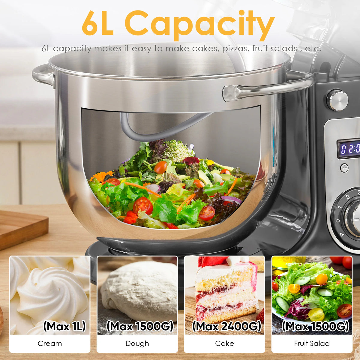 Biolomix Kitchen Stand Mixer With Quiet Motor