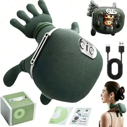 4D Shiatsu Neck And Shoulder Massager With Heat Wireless