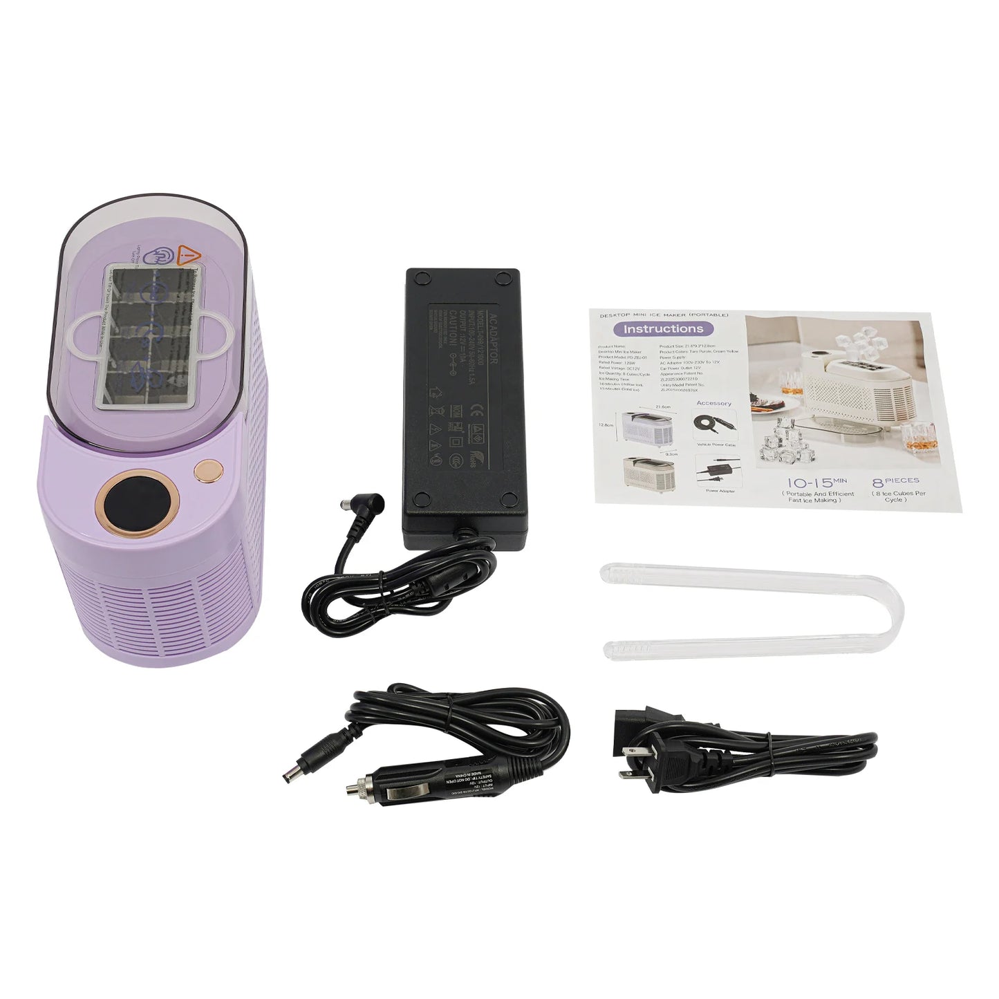 Bymaocar Portable Ice Maker For Kitchen And Car Use