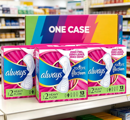 Overnight Heavy Flow Menstrual Pads With FlexFoam And Wings