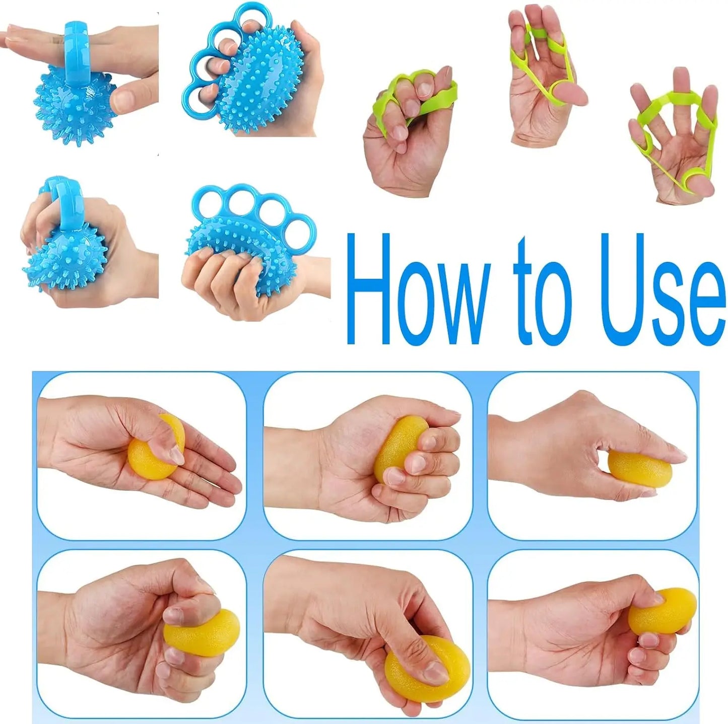 4-Pack Hand Exercise Balls For Wrist Pain Relief And Grip