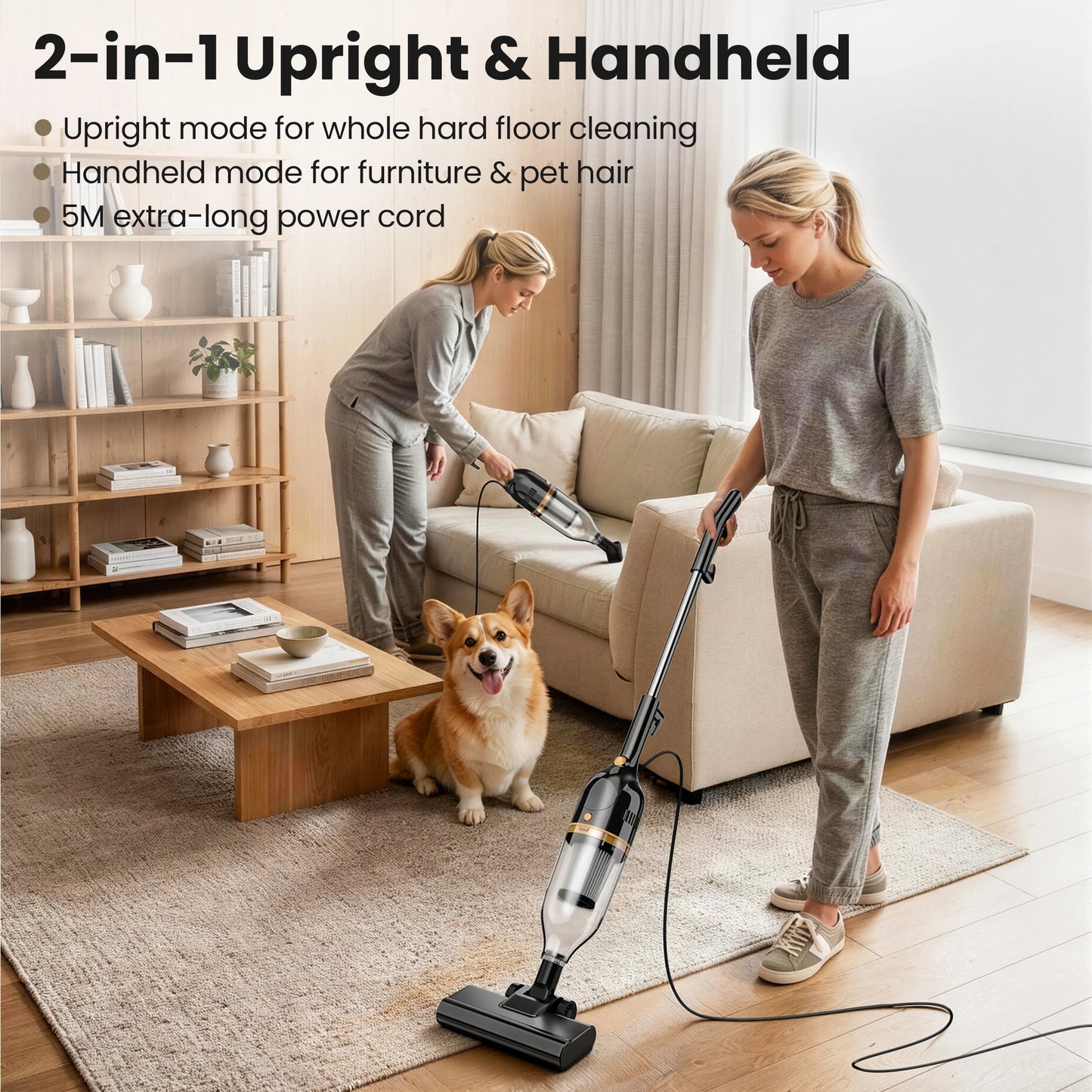 INSE Corded Vacuum Cleaner Handheld R7 R6X R3S 600W 3in1