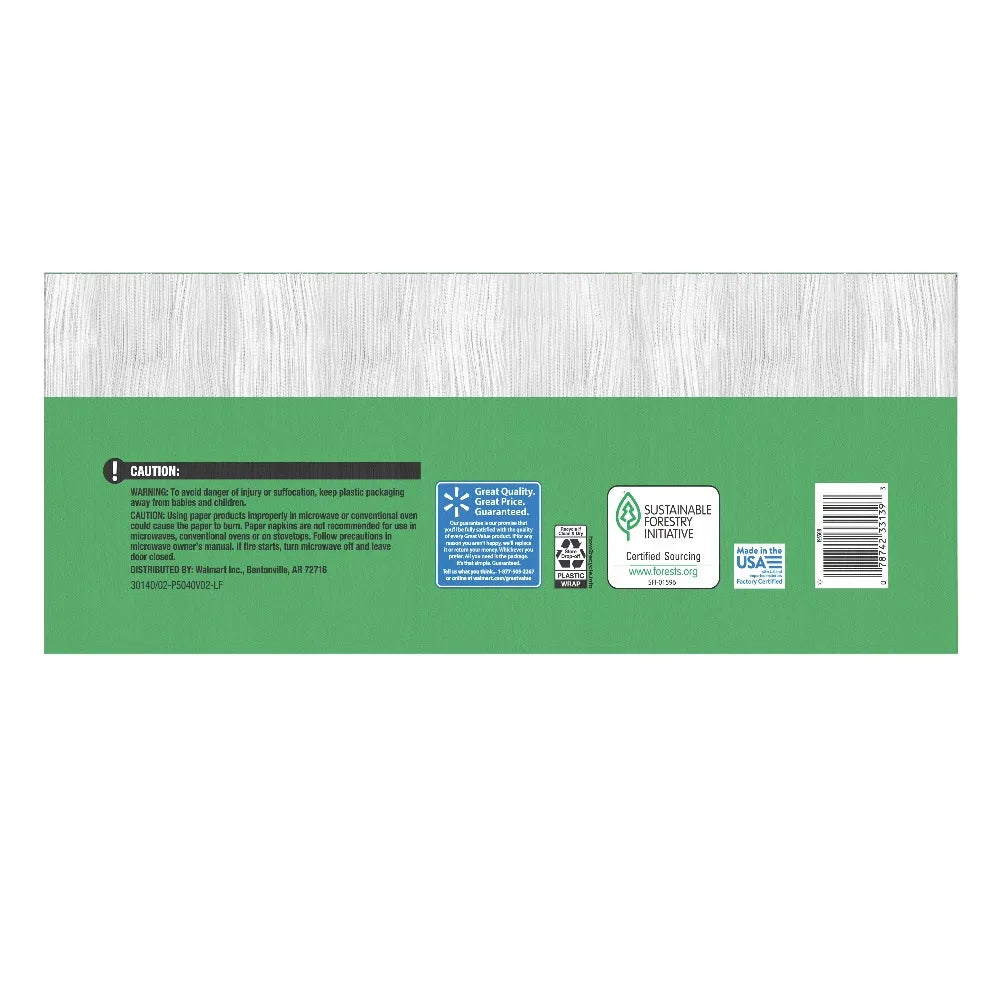 Everyday White Paper Napkins 400 Count 1 Ply