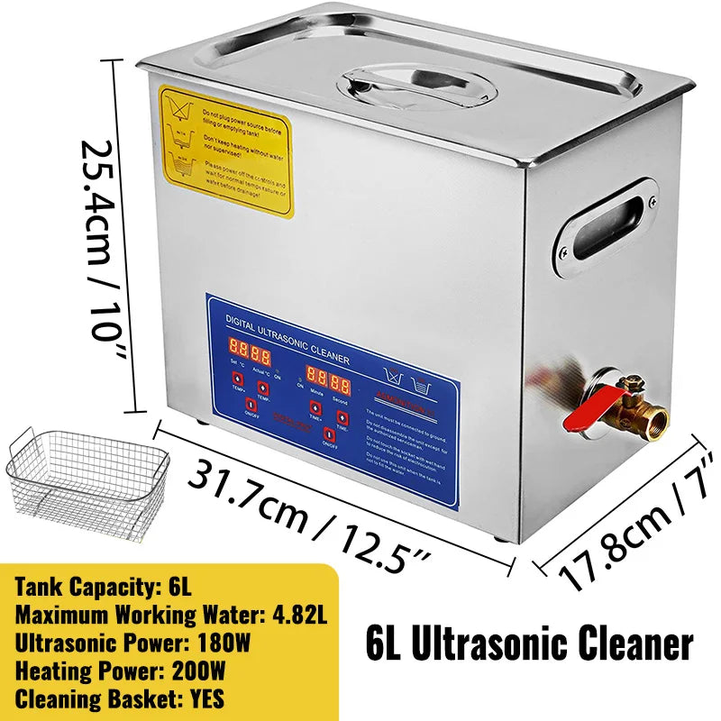 SucceBuy Ultrasonic Cleaner For Dishes Home Use