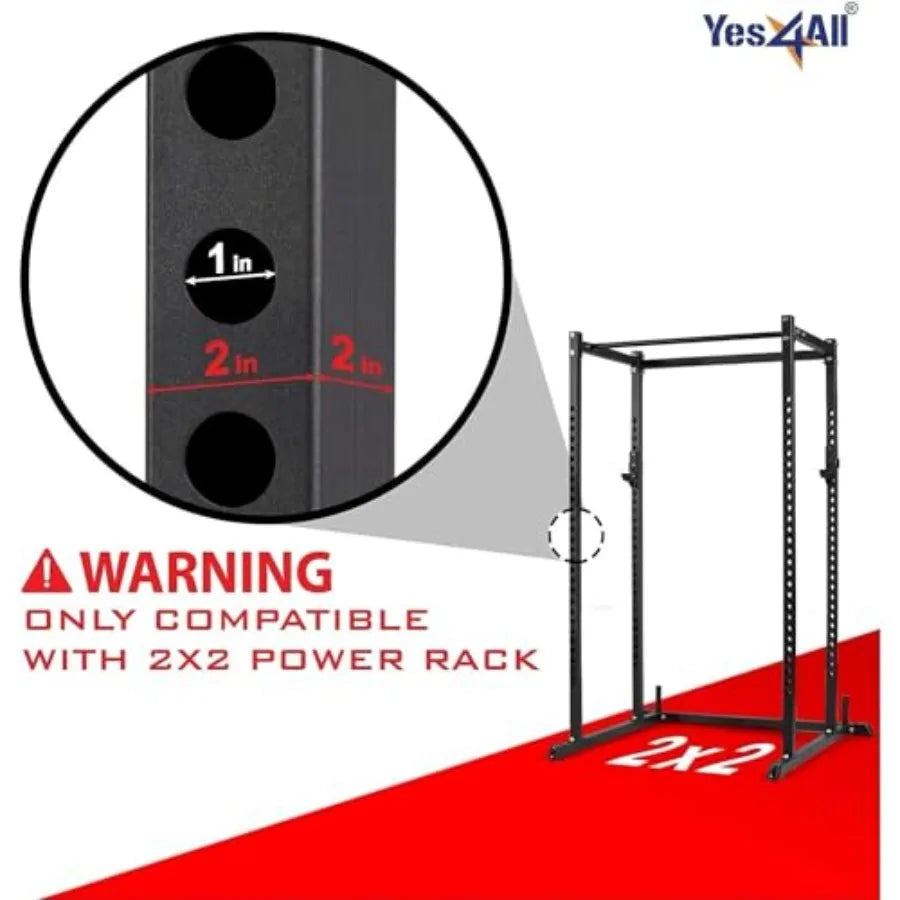 Heavy Duty Barbell J Hooks for 2x2 Power Racks