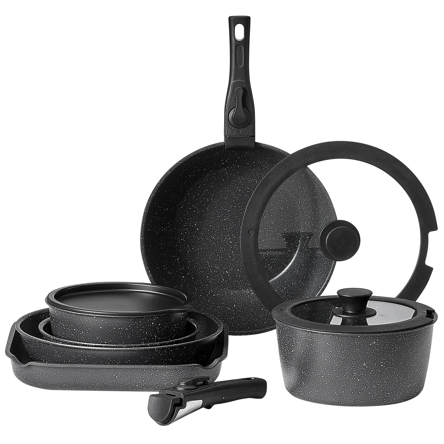 VEVOR Nonstick Cookware Set Induction Compatible