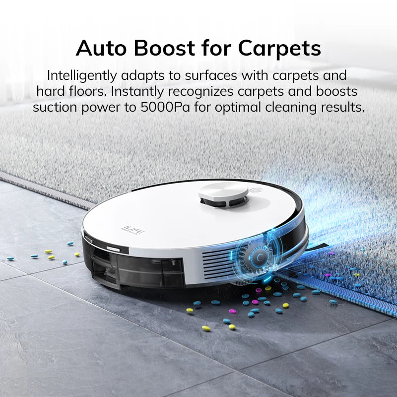 ILIFE A30 Pro 5000Pa Robot Vacuum With Mop And Self Emptying