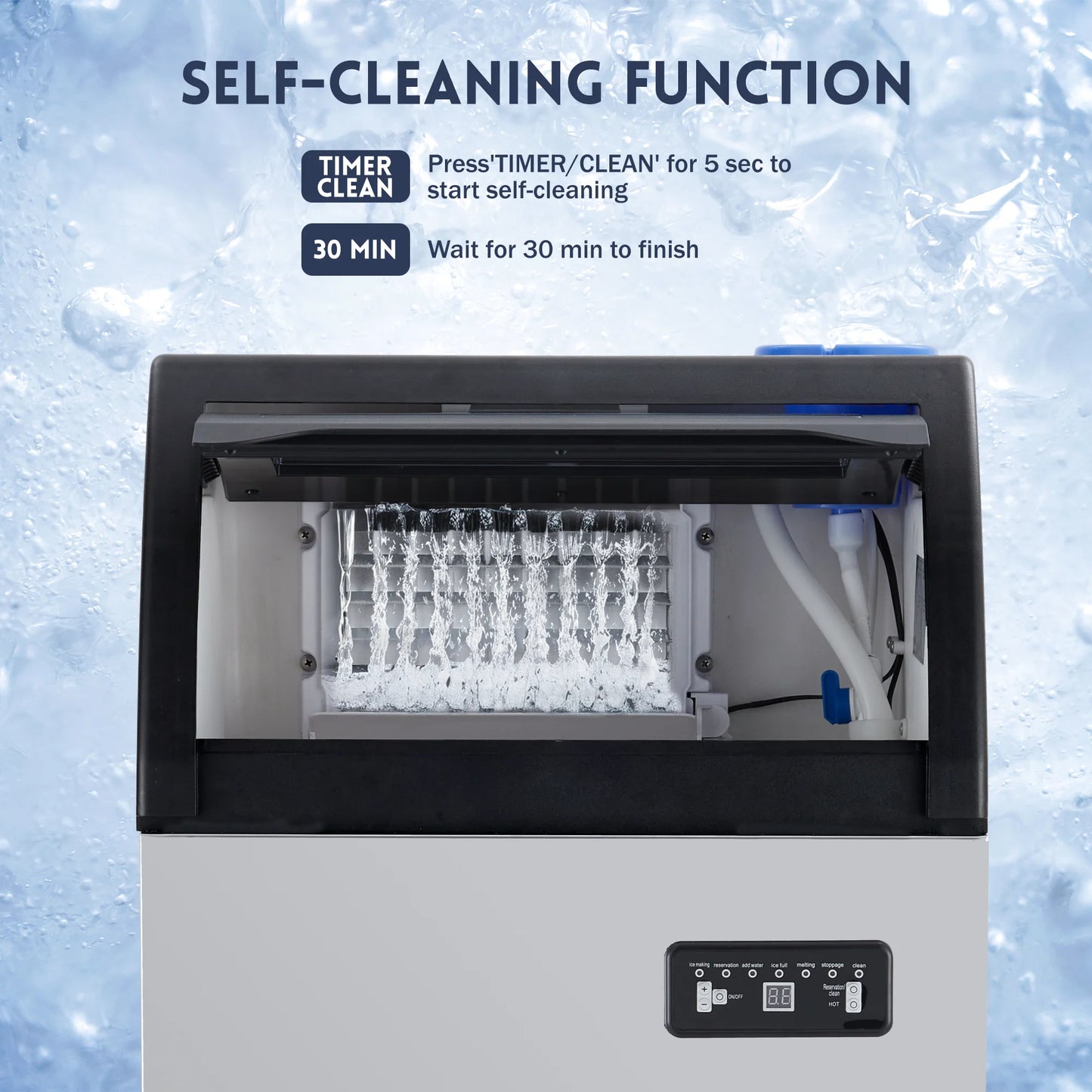 Acekool Commercial Ice Maker 100 Lbs Bar Office Use