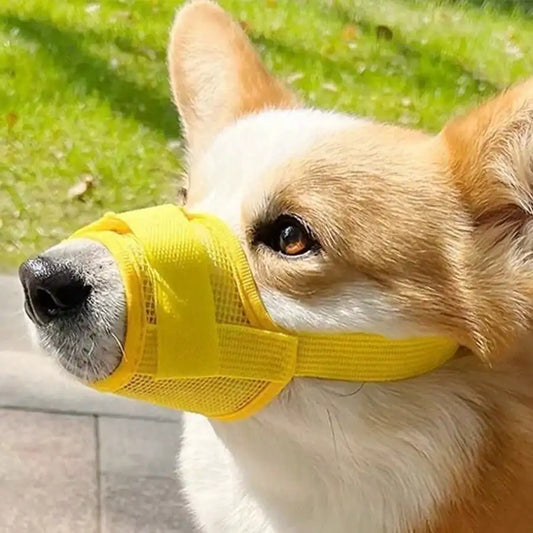 Adjustable Dog Muzzle For Training Breathable Mesh