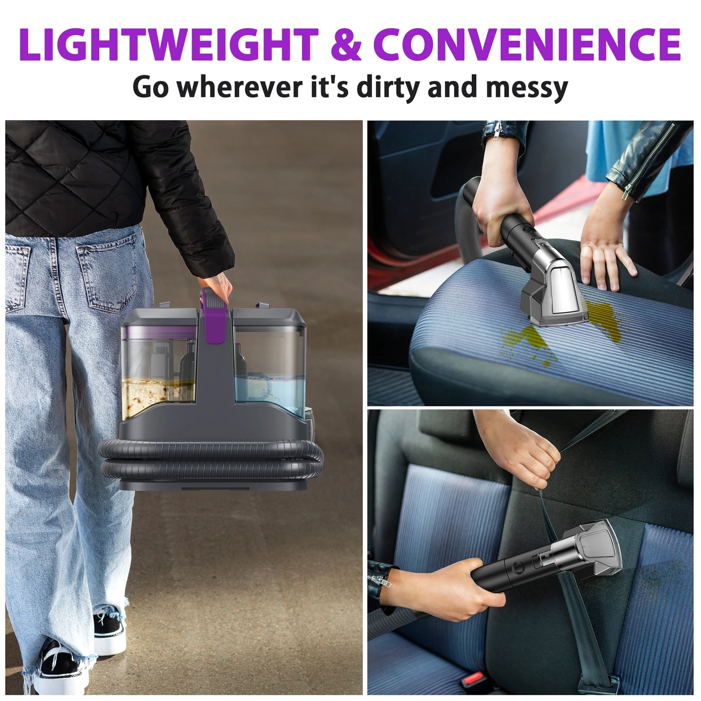 YISORA C9 C9S Portable Carpet Upholstery Cleaner