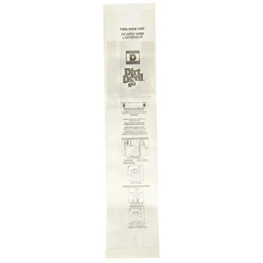 Type D Upright Vacuum Bags Pack Of 3