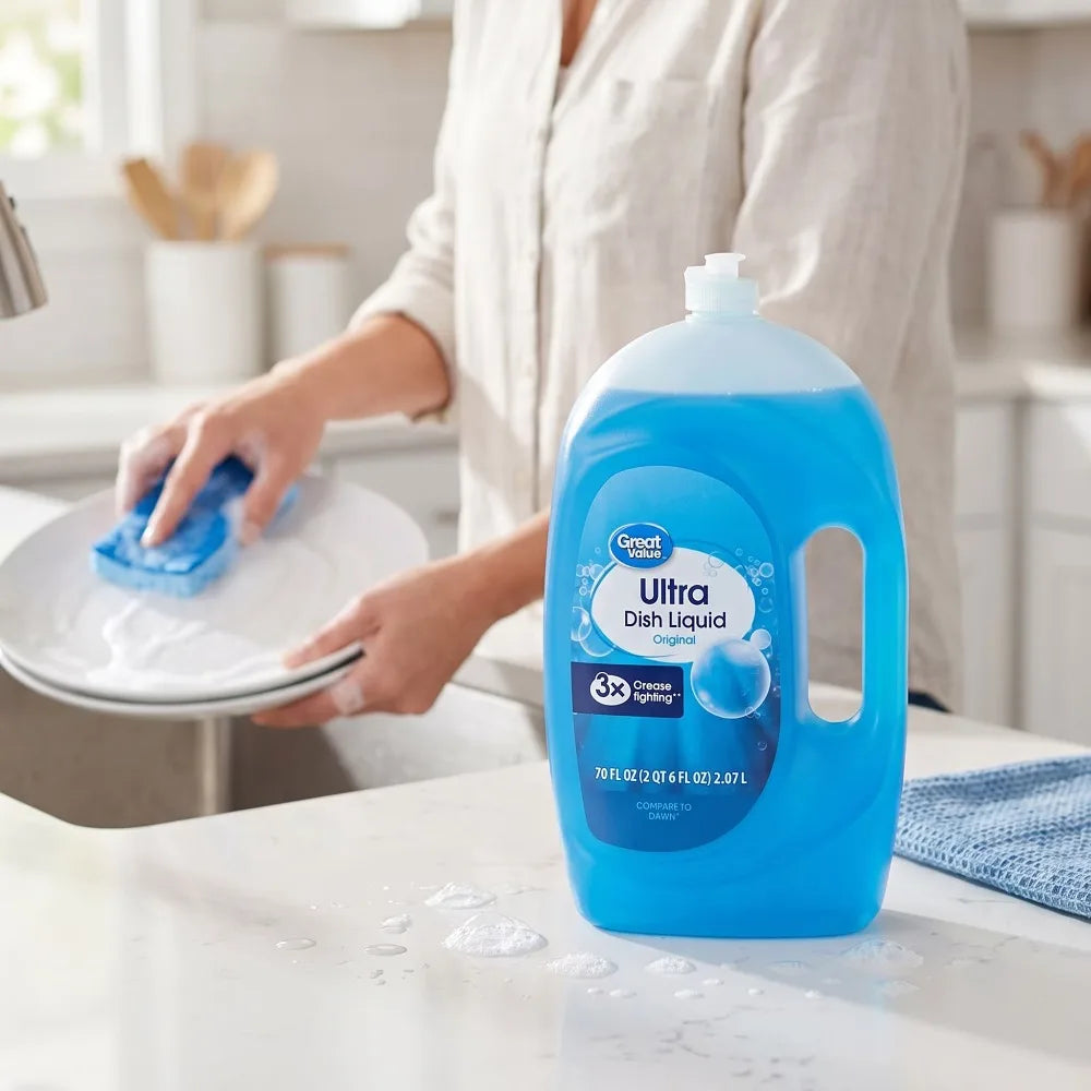 Ultra Original Dishwashing Liquid For Tough Grease Removal
