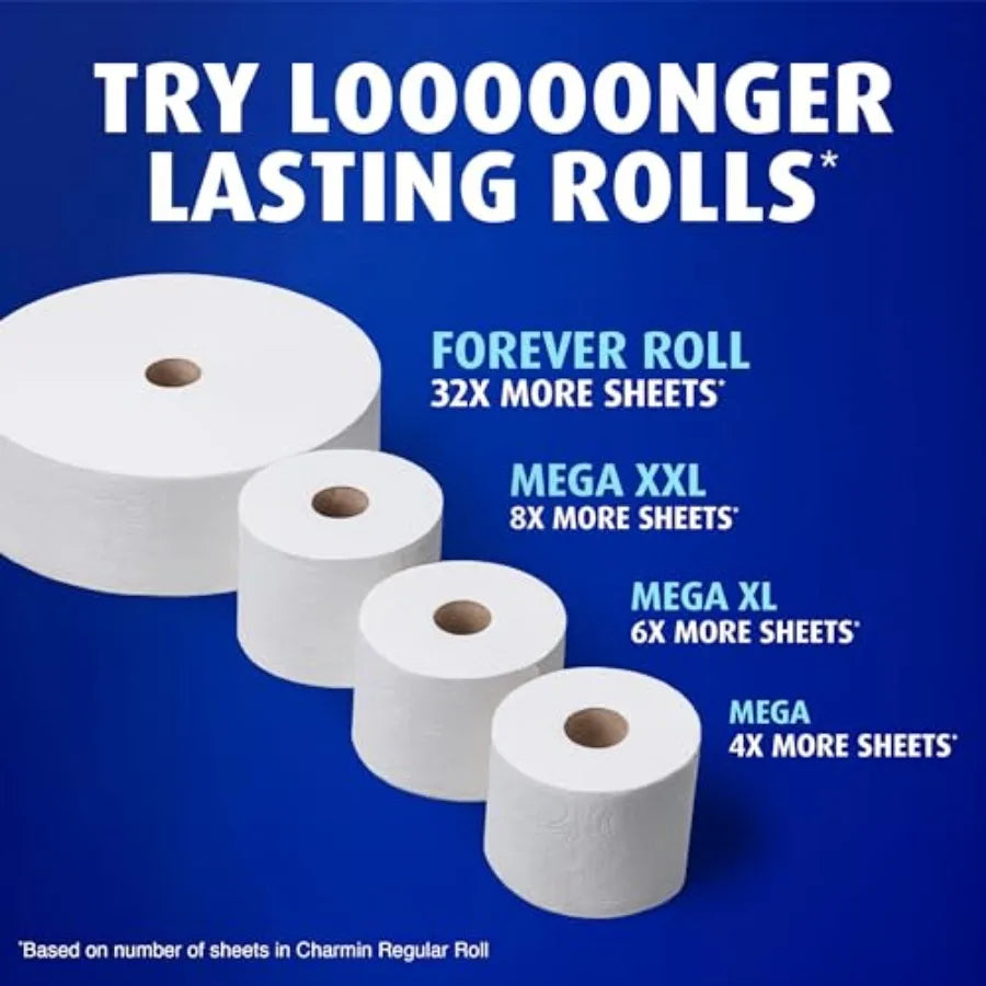 Ultra Soft Toilet Paper 12 Mega Rolls 24 Regular 2 Ply