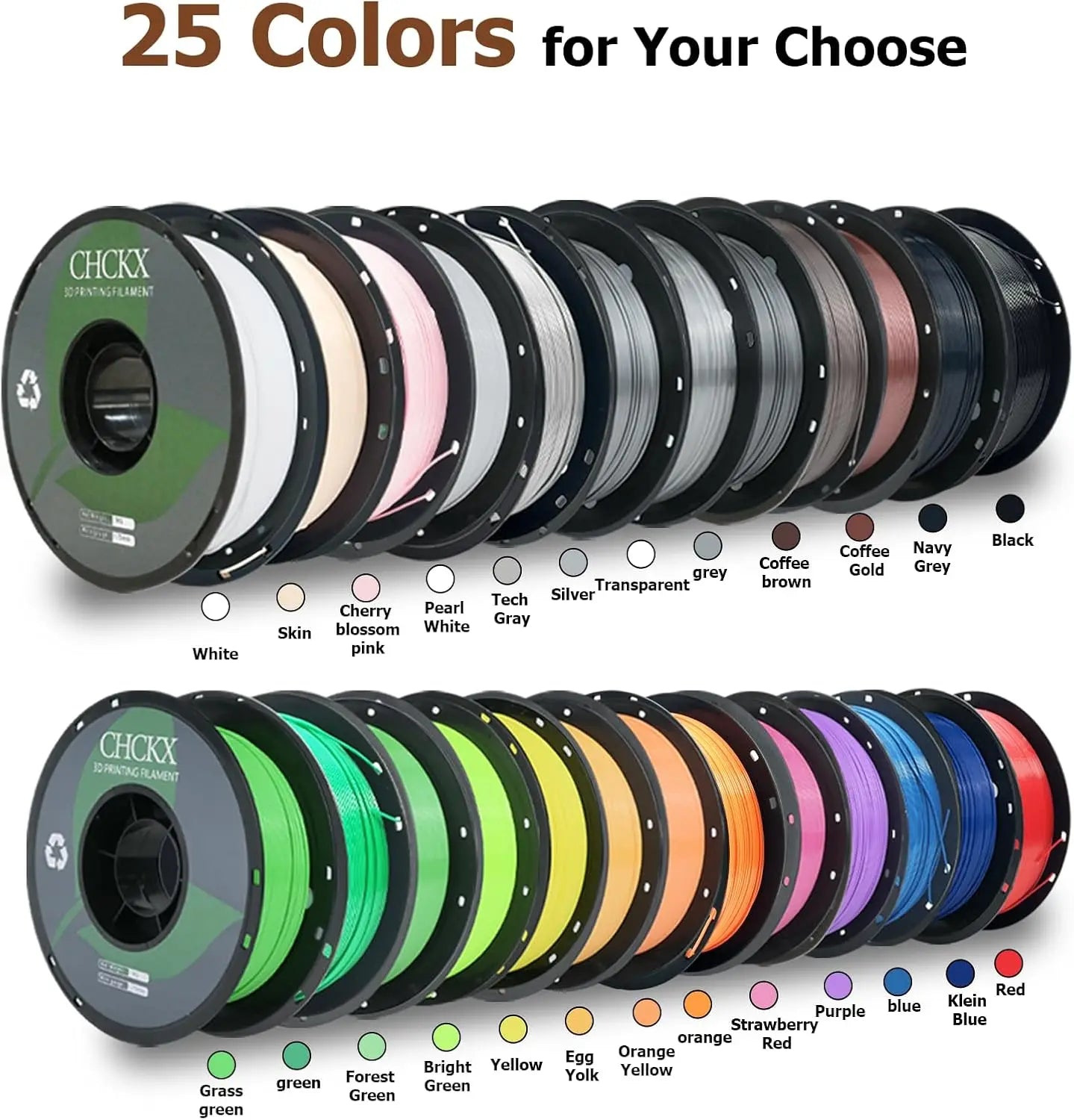 PETG Filament Bundle Multicolor Collection