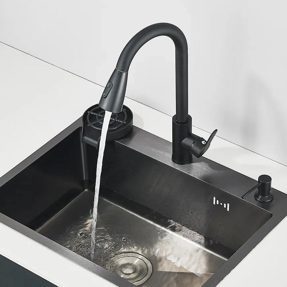 Stainless Steel Kitchen Sink With Integrated Faucet