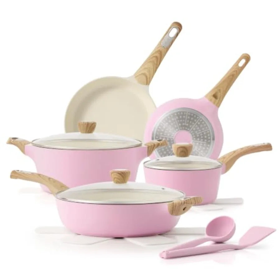 Pots And Pans Set Nonstick NonToxic Induction Cookware