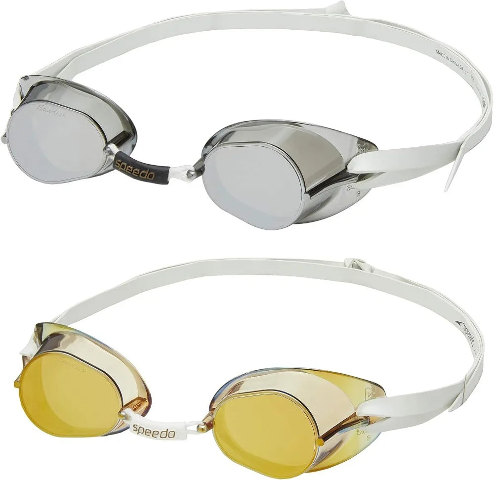 Swedish Style Swim Goggles With Regular And Mirrored Lenses