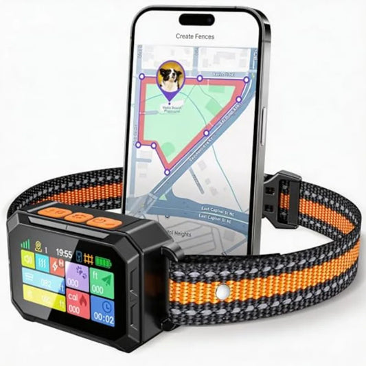 Outdoor GPS Wireless Dog Fence Collar Beep Vibration