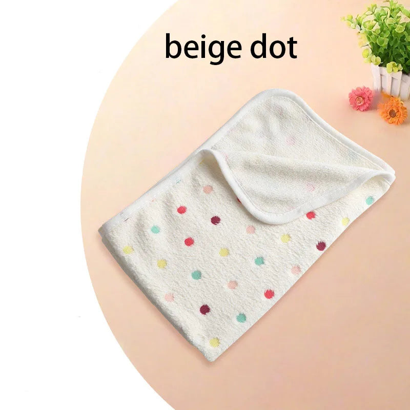 Velvet Pet Blanket Fleece Paw Pattern