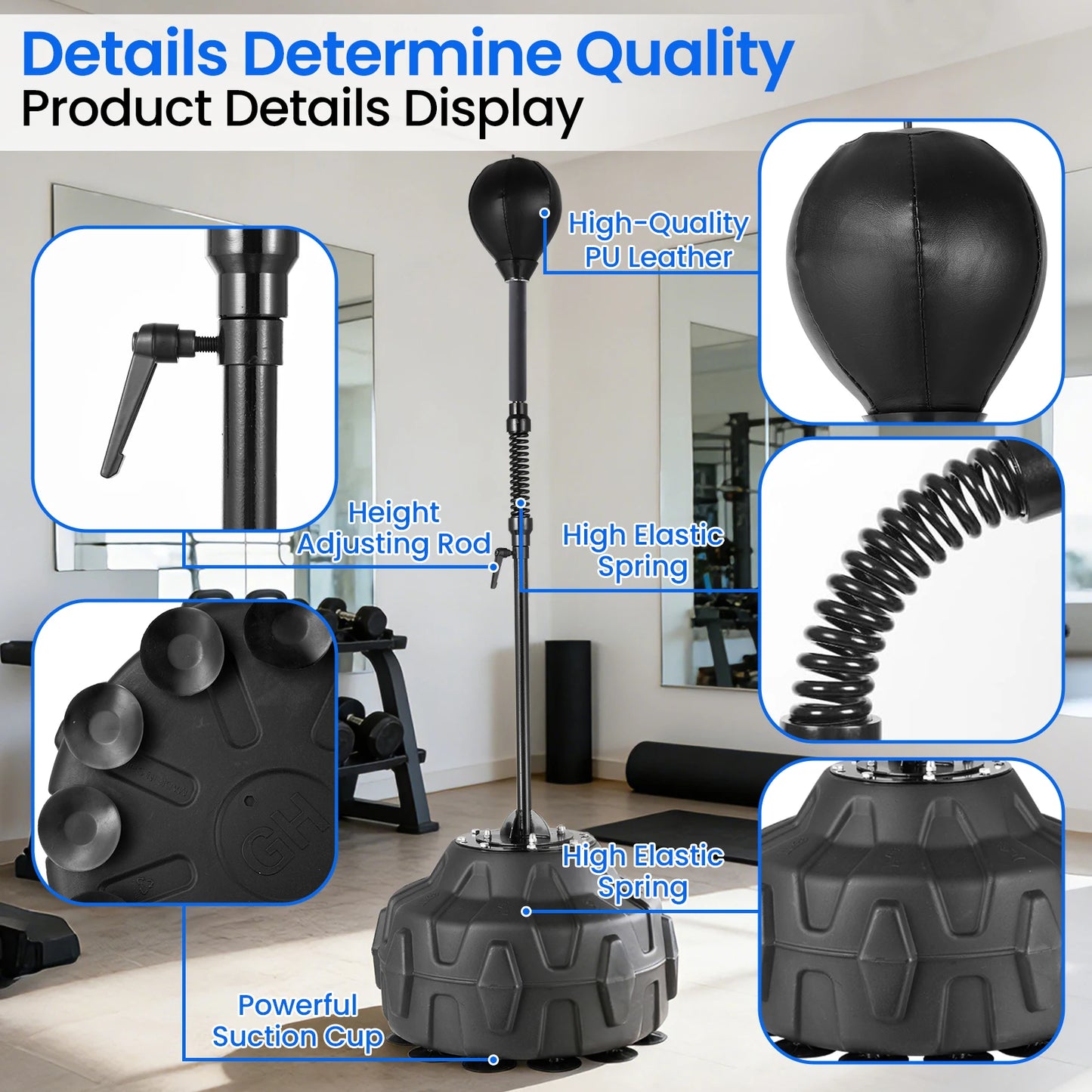 Reflex Boxing Punching Bag With Stand