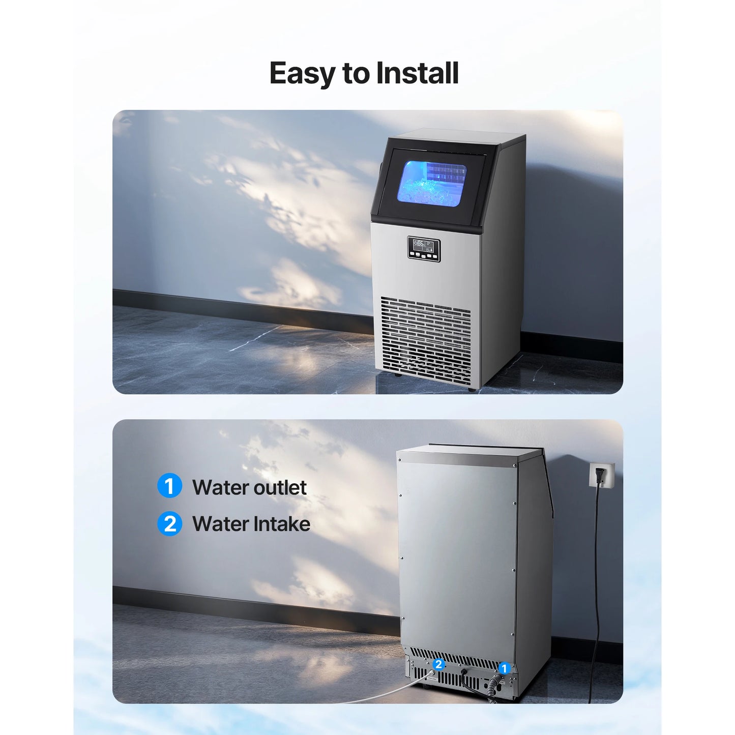 VEVOR Commercial Ice Maker Machine Freestanding