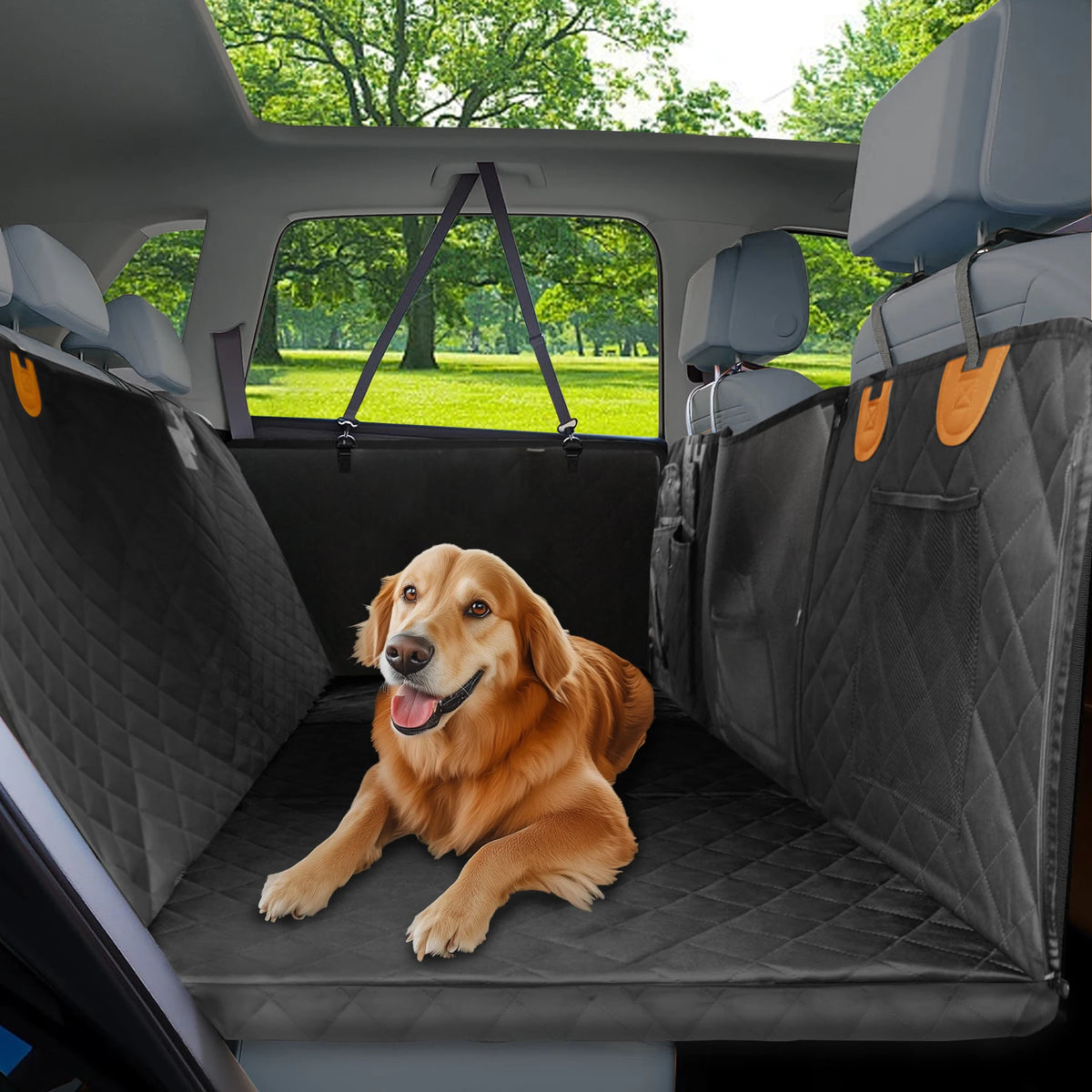 Borwart Waterproof Dog Back Seat Extender Cover