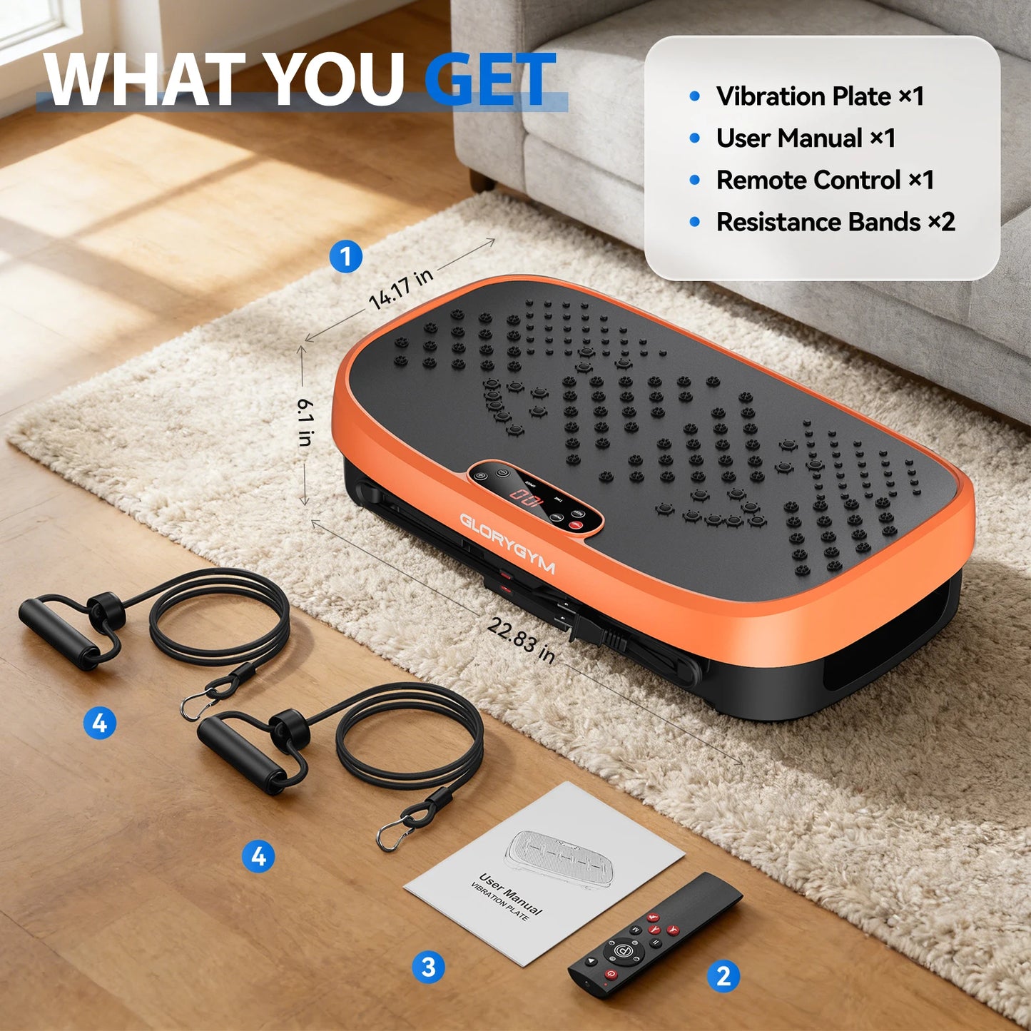 Vibration Plate Fat Burning Machine 330 Pound Capacity
