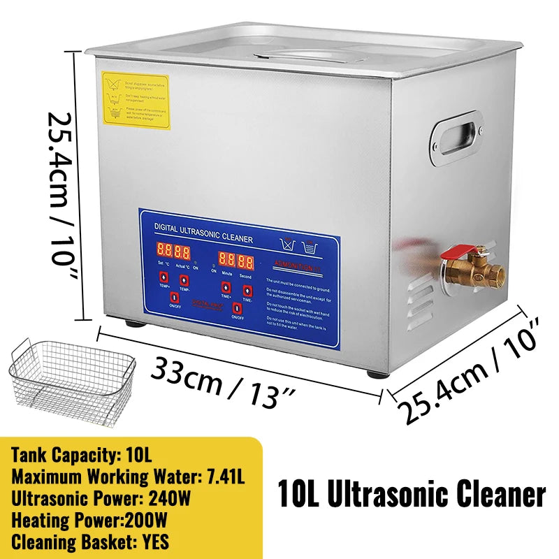 SucceBuy Ultrasonic Cleaner For Dishes Home Use