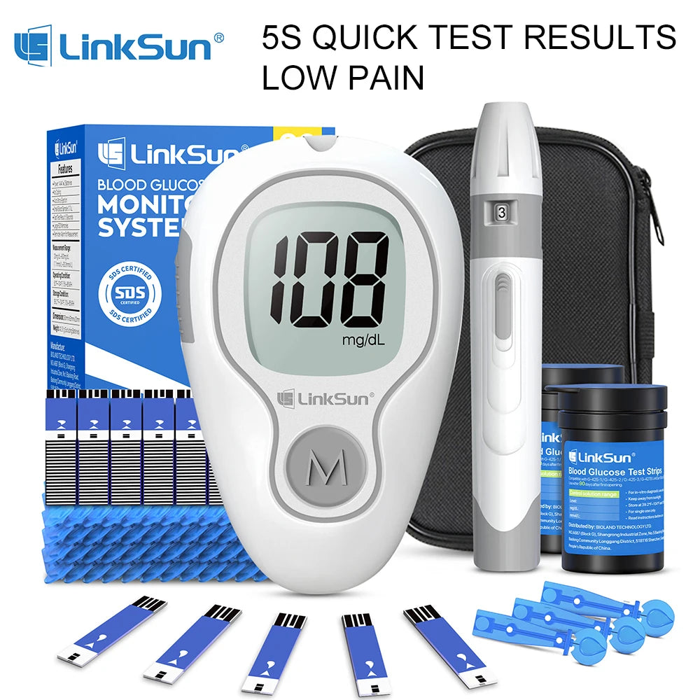 Linksun Blood Glucose Meter G-425-3 Glucometer Kit