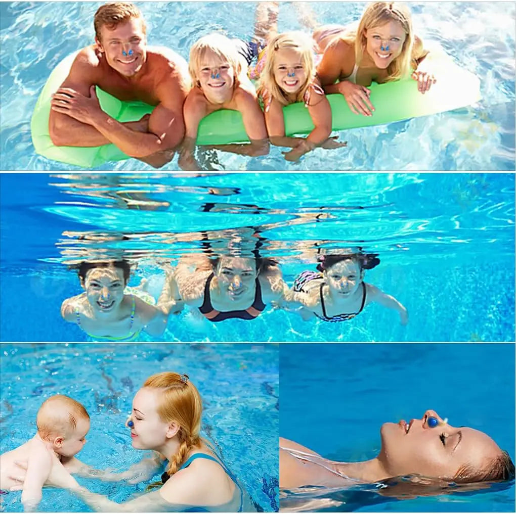 Silicone Swimming Nose Clips 12 Pack For Adults And Kids